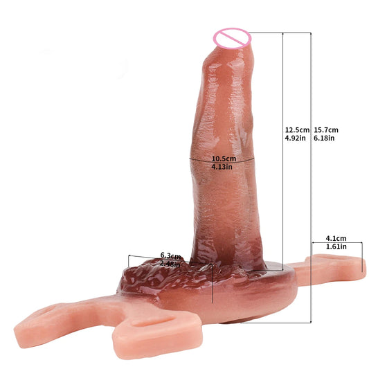 Realistic Vagina Dildos Underwear Pad Anal Clit Massage