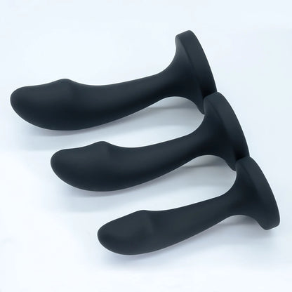 Silicone Anal Plug Gem Base Butt Plug Anal Masturbation Stimulator