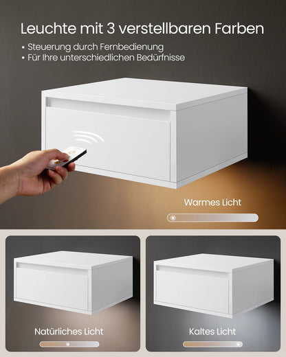 VASAGLE Floating Nightstand Set