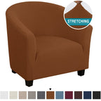 Anti-Slip Polyester Sofa Cover - Stretch Accent Chair Slipcover The Max Mall