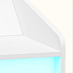 Modern Morocco Nightstand - 2 Drawer White NoEnName_Null