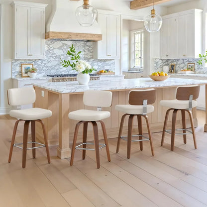 GUANGBAI Swivel Counter Height Bar Stools