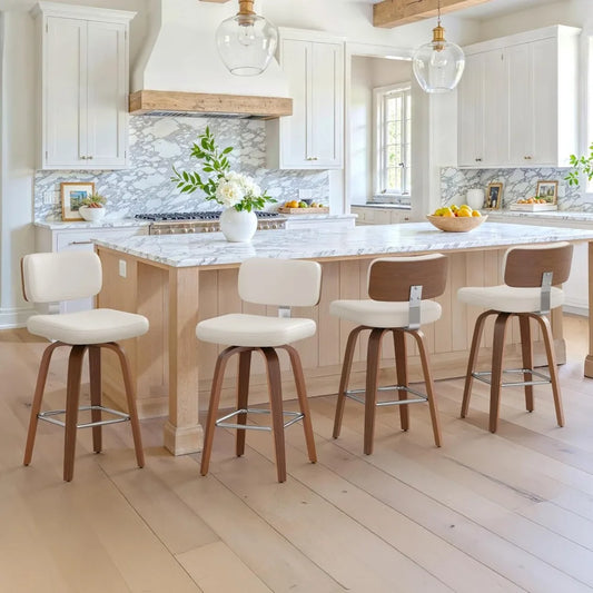 GUANGBAI Swivel Counter Height Bar Stools