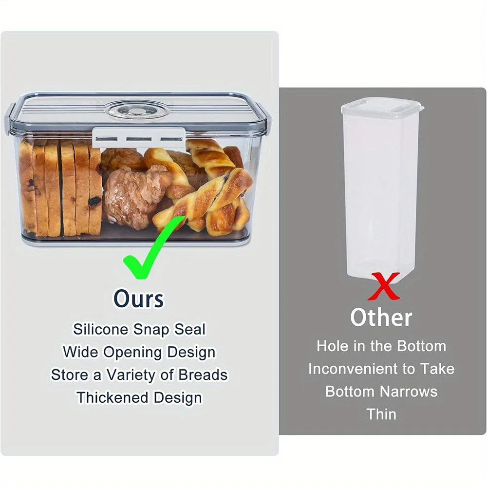 Premium Sealing Storage Container with Lid and Four Buckles