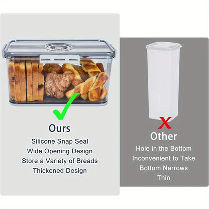 Premium Sealing Storage Container with Lid and Four Buckles