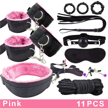 Exotic Bed Bondage Set BDSM Kits Exotic Sex Toys For Adults Games