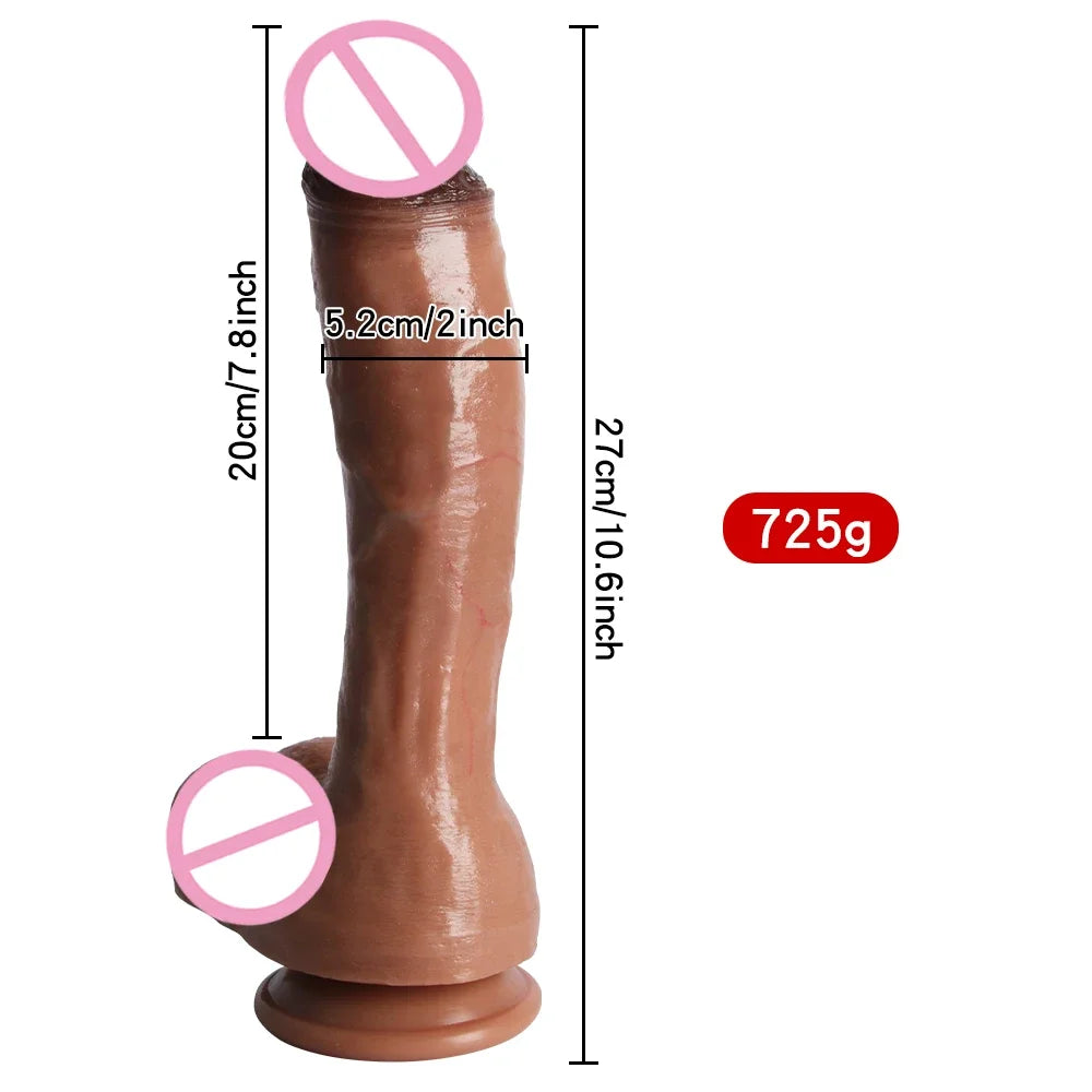 Realistic Silicone Dildo with Suction Cup