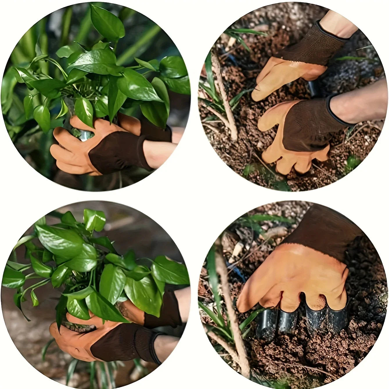 Rubber Claw Gardening Gloves