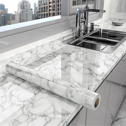 Waterproo&Moisture-Proof  Wallpaper Countertop Self-Adhesiv Cabinet Renovation Tile Marble Sticker