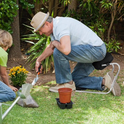 Aluminum Garden Kneeler Seat - Ergonomic Wearable Knee Support