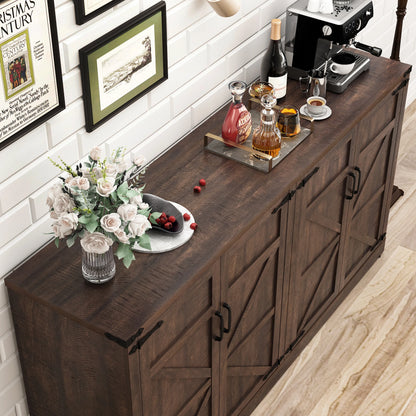 QiaoShiRen Farmhouse Sideboard Cabinet