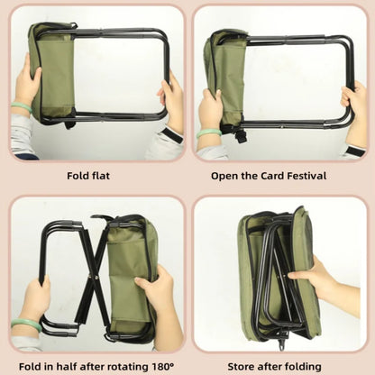 Abay Lightweight Folding Camping Chair - Portable Carbon Steel