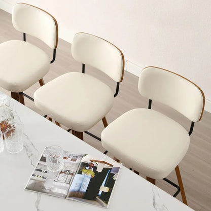 GUANGBAI Swivel Counter Height Bar Stools Set of 4