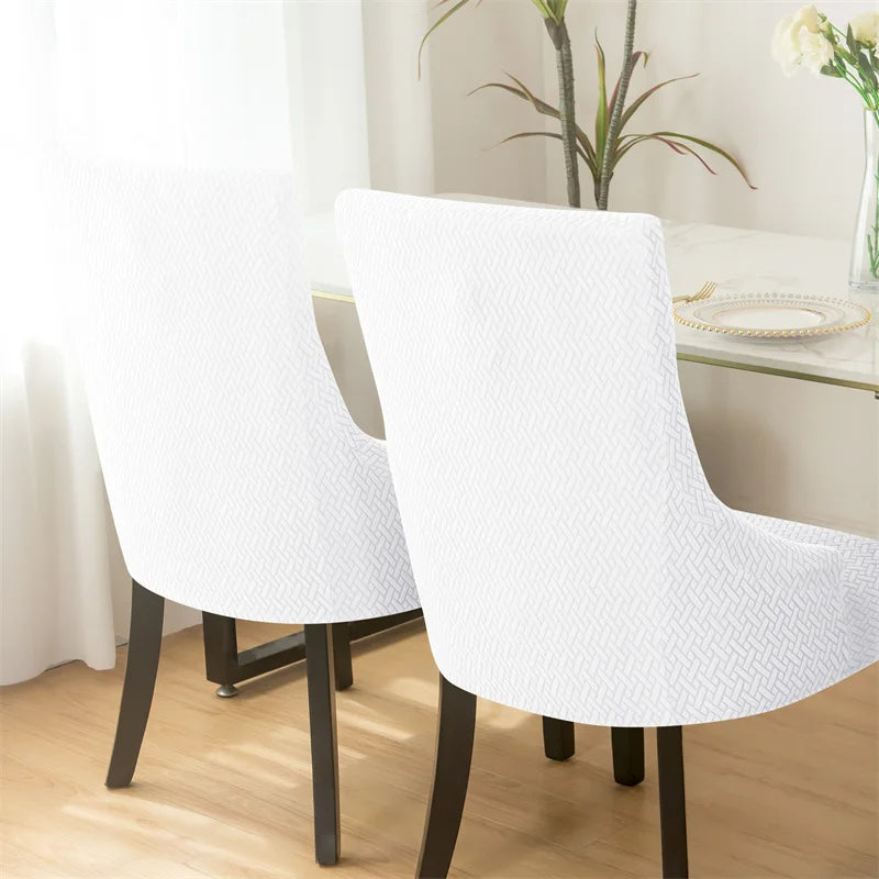 Yupartex Stretch Chair Cover - Jacquard Spandex Slipcover