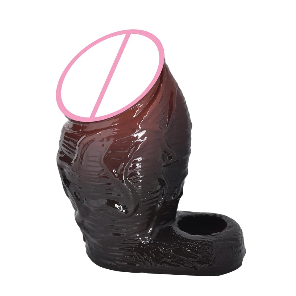 5 Styles Adult Men Penis Sleeve With Anti-drop Silicone Dick Extender