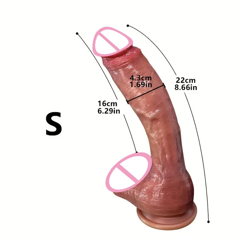 Large Realistic Dildo with Suction Cup