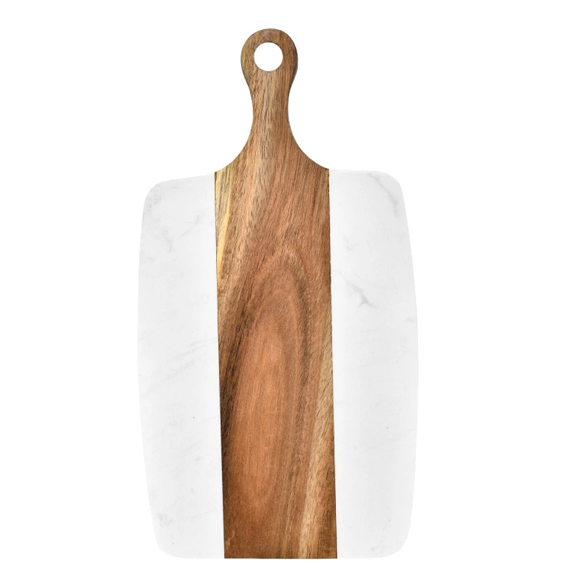 Elegant Wooden and Marble Cutting Board, Stylish and Durable Cutting Board, Perfect for Slicing and Serving Cheese or Meats
