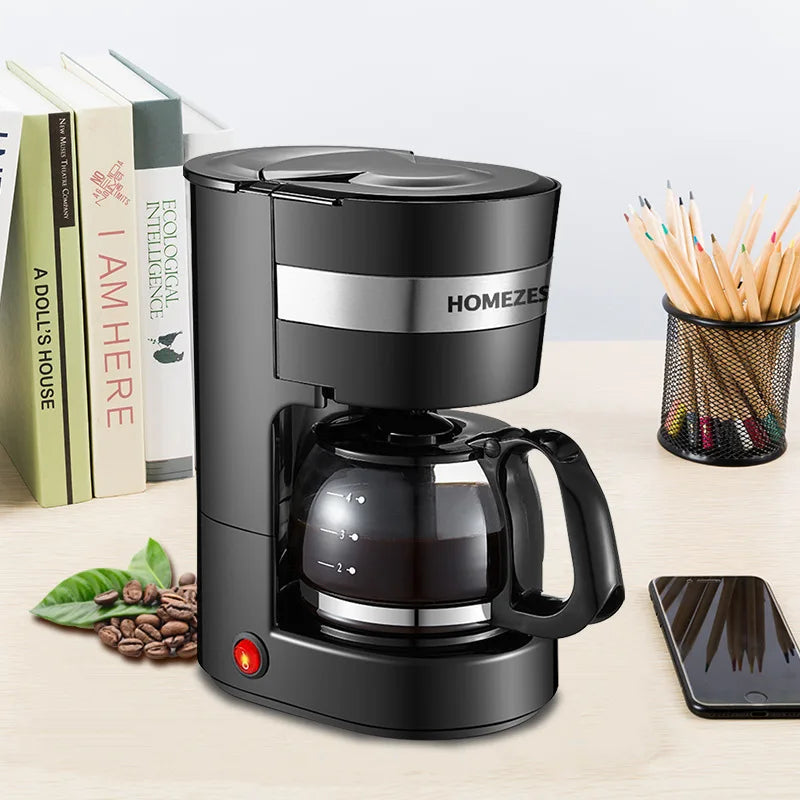 Household Small American Drip Coffee Maker Fully Automatic Tea Maker Portable