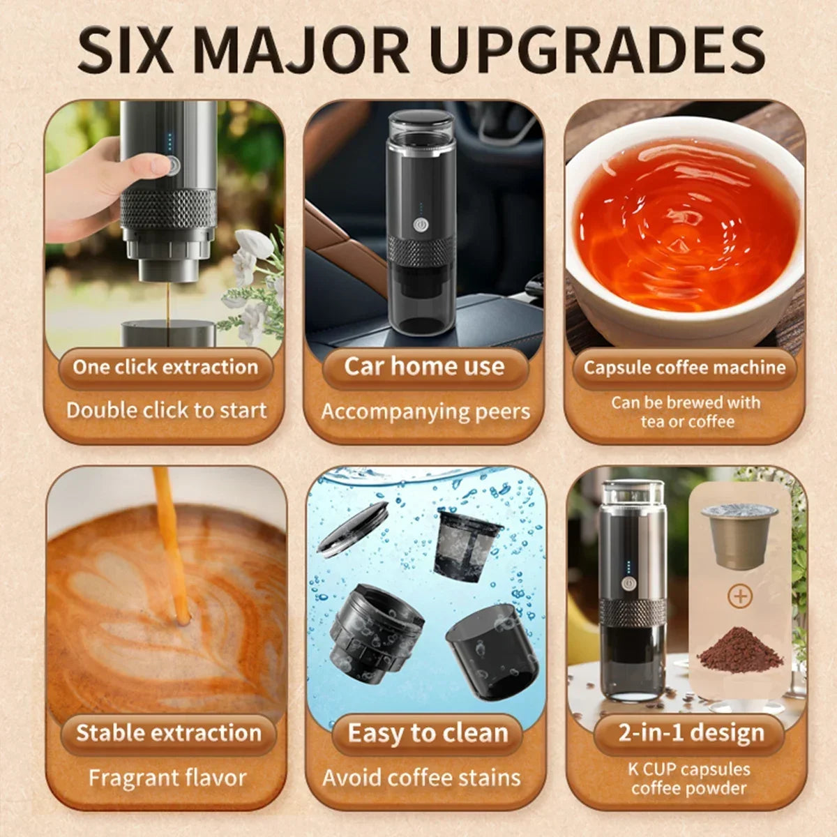 Chcyus Stovetop Espresso Maker - CE Certified Single Cup Coffee Maker with Plastic Housing