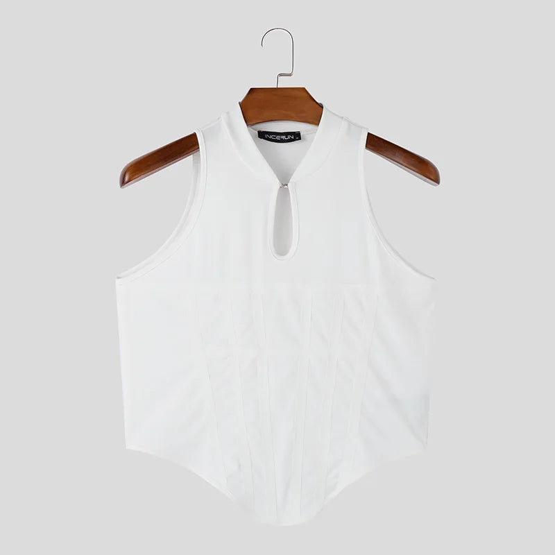 INCERUN Men's Tank Top - Casual Solid