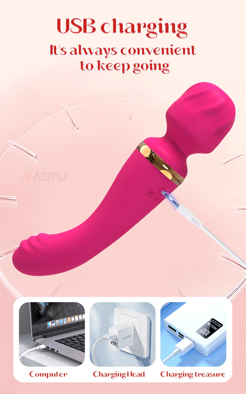Powerful Ava Bar Vibrator Wand Dildos Sex Toys for Woman