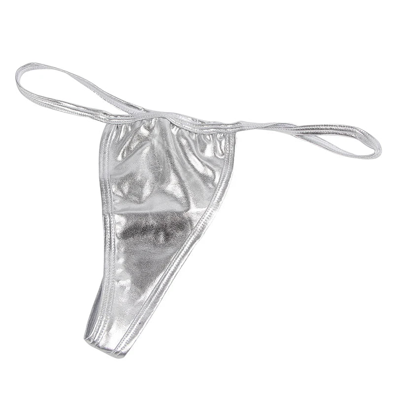 Comeondear Shiny Thong Micro Mini Sexy Panties