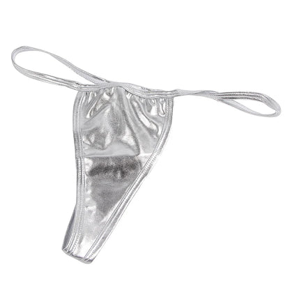Comeondear Shiny Thong Micro Mini Sexy Panties