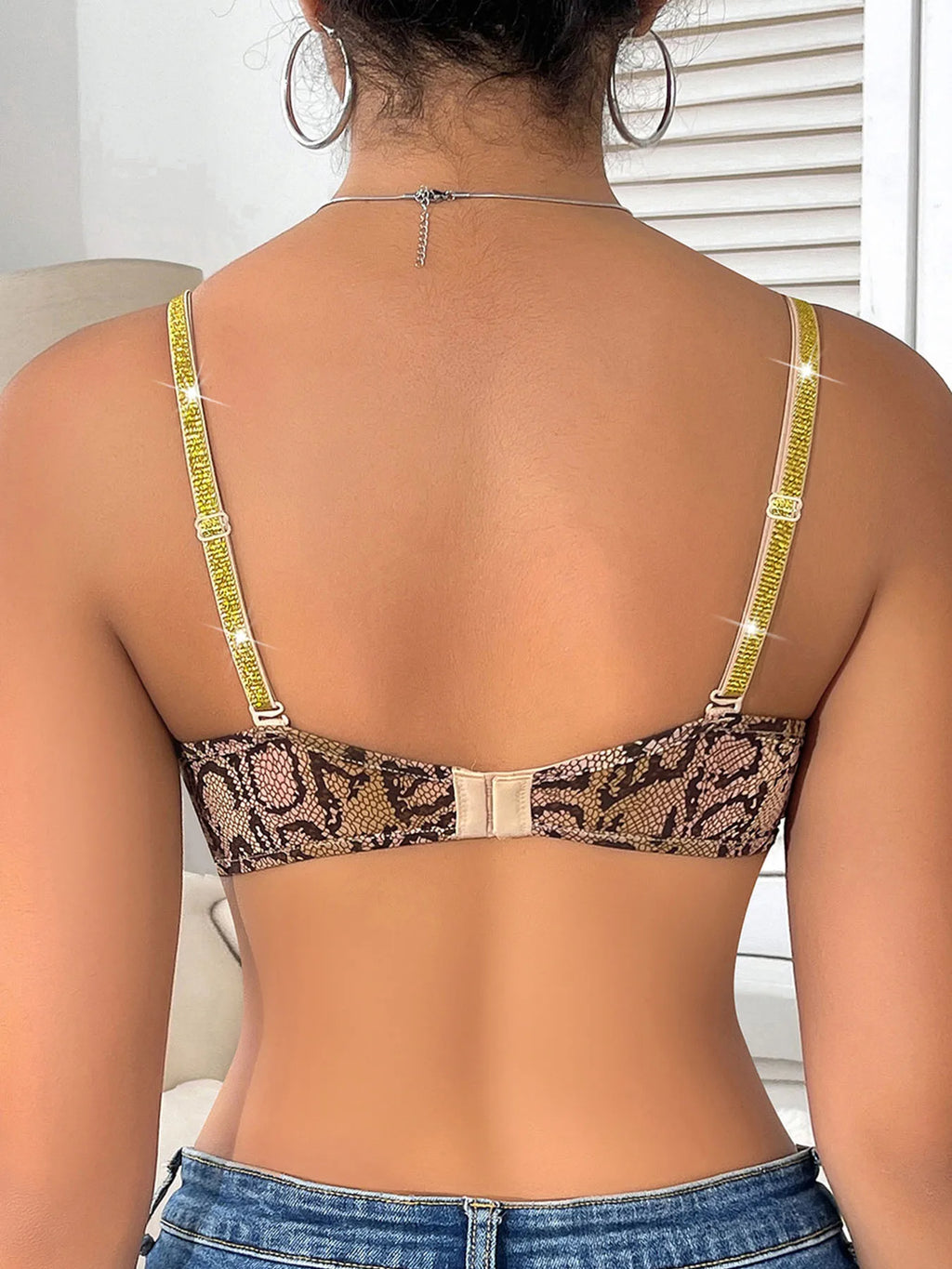 Push-Up Plunge Bra - Animal Print