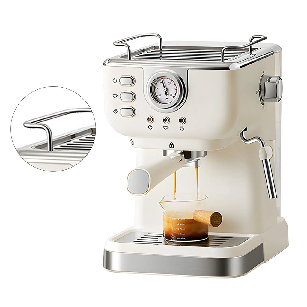 Coffee Maker 1050W 1.5L Large Capacity Semi Automatic The Max Mall