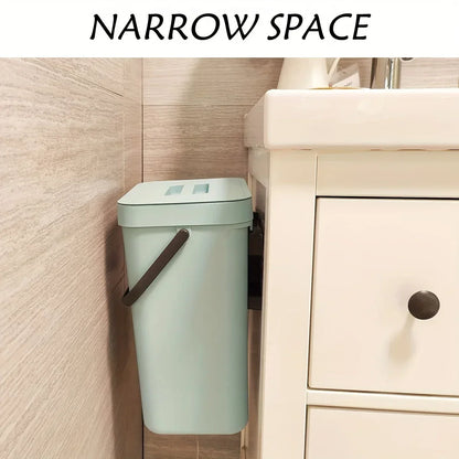 Kitchen Waste Bin Household Countertop Container with Lid for Rubbish Composter