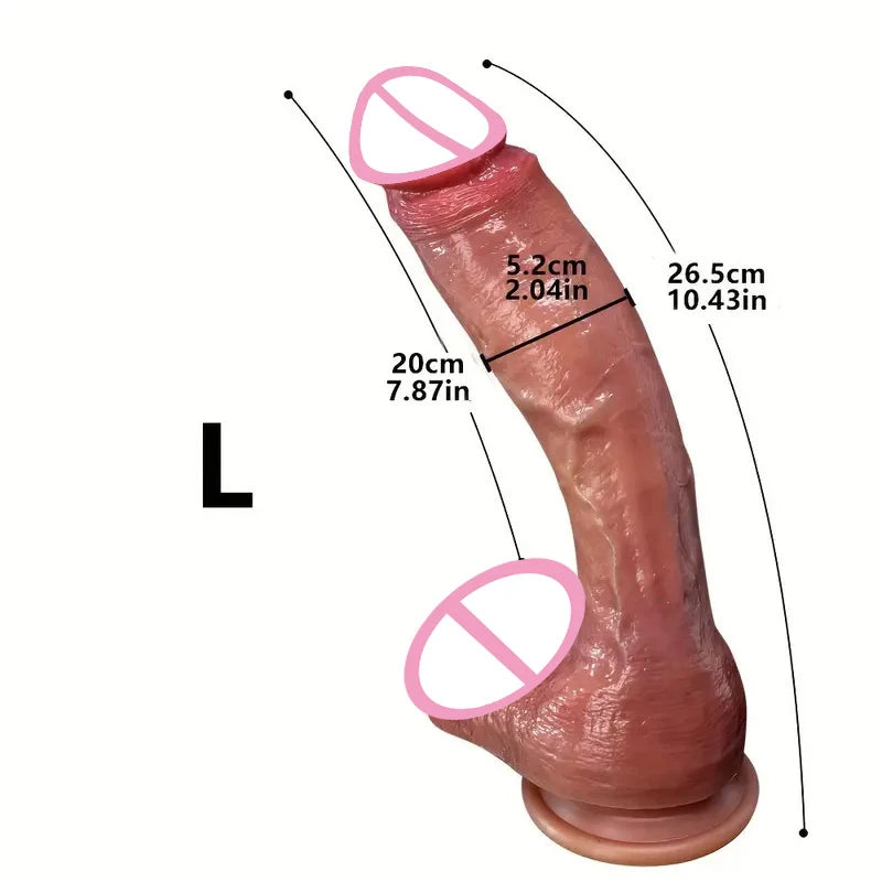 Large Realistic Dildo with Suction Cup