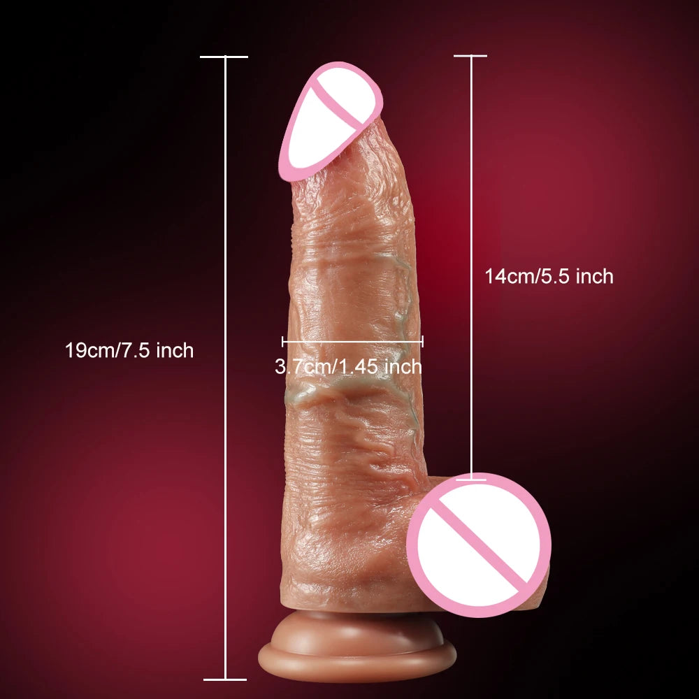 Large Realistic Dildo with Suction Cup