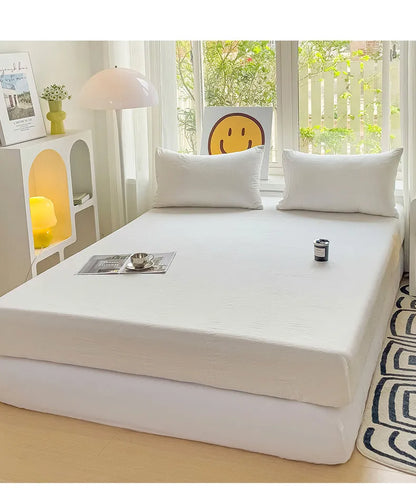 Luxury Washed Cotton Fitted Sheet