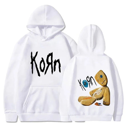 Men's Casual Print Hoodie - Fleece Lined O-Neck Pullover