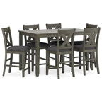 DUTRIEUX 7-Piece Counter Height Dining Set DUTRIEUX
