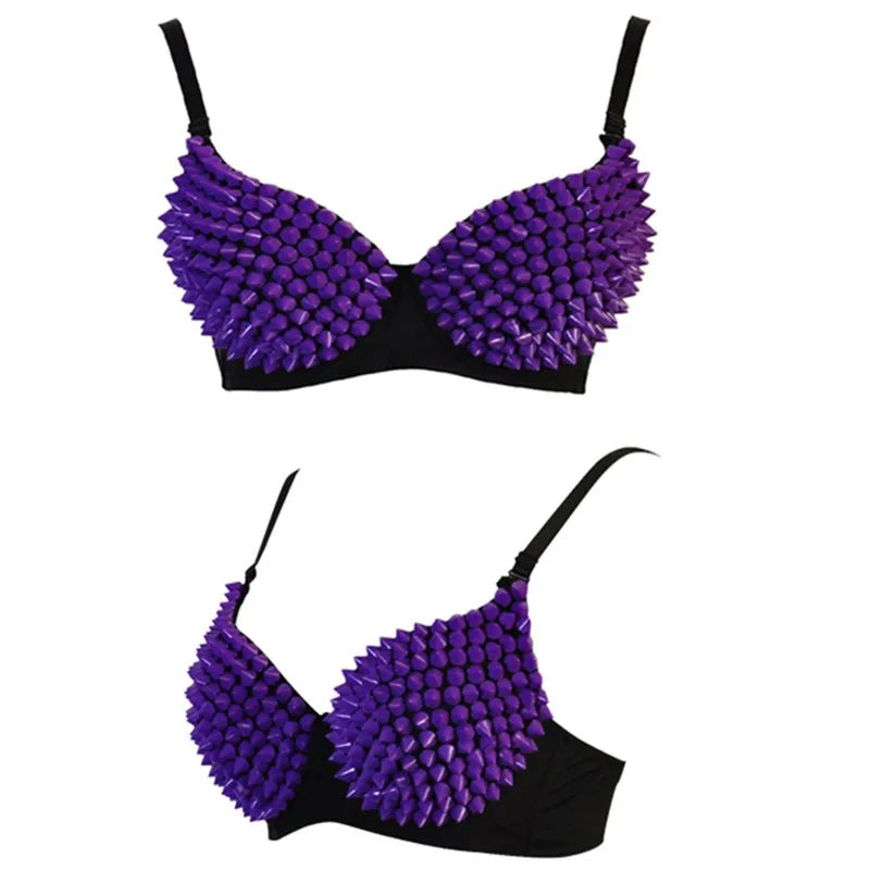 Sequined Push Up Stage Bra