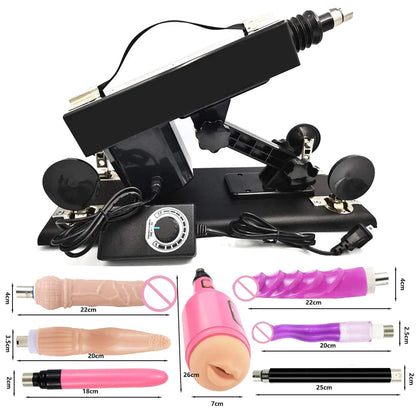 Thrust Sex Machines for Women Men with Masturbator Cup Realistic Dildo