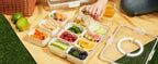 Premium Divided Serving Tray with Secure Lid and Ergonomic Handle The Max Mall