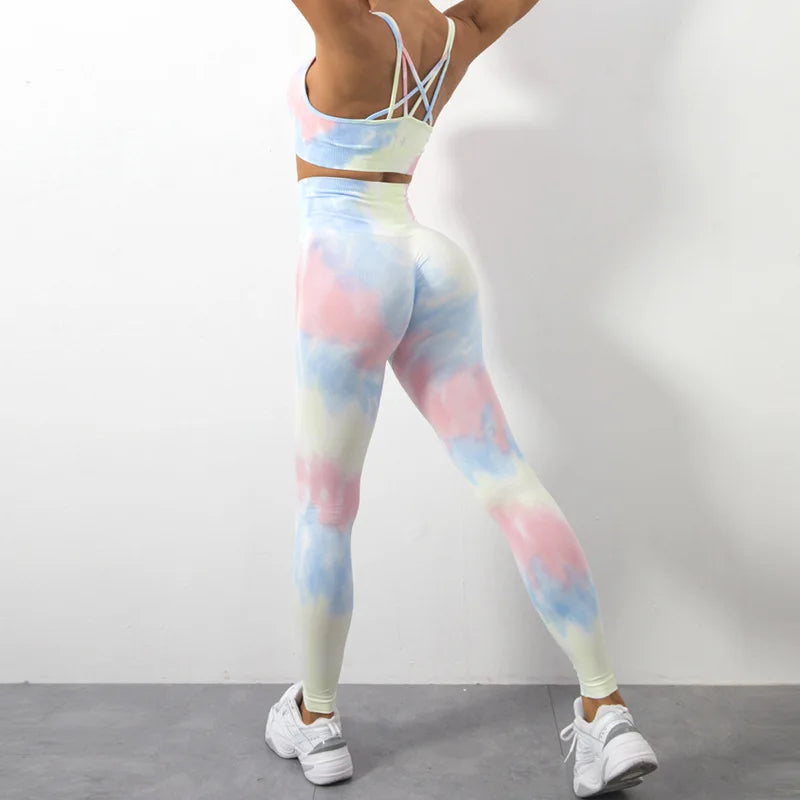 Mrs win Tie Dye Yoga Pants High Waist Leggings The Max Mall