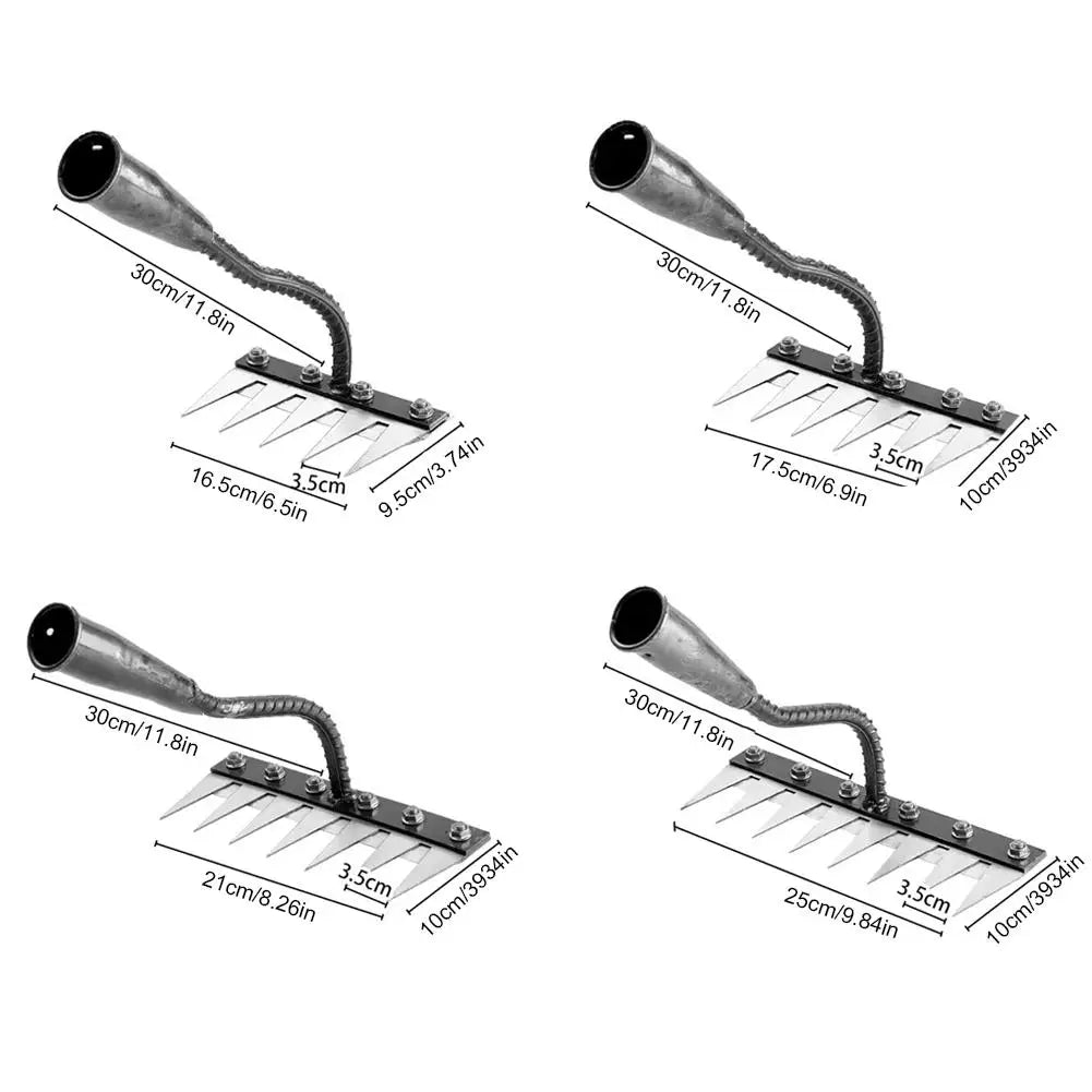 KITPIPI Carbon Steel Garden Rake