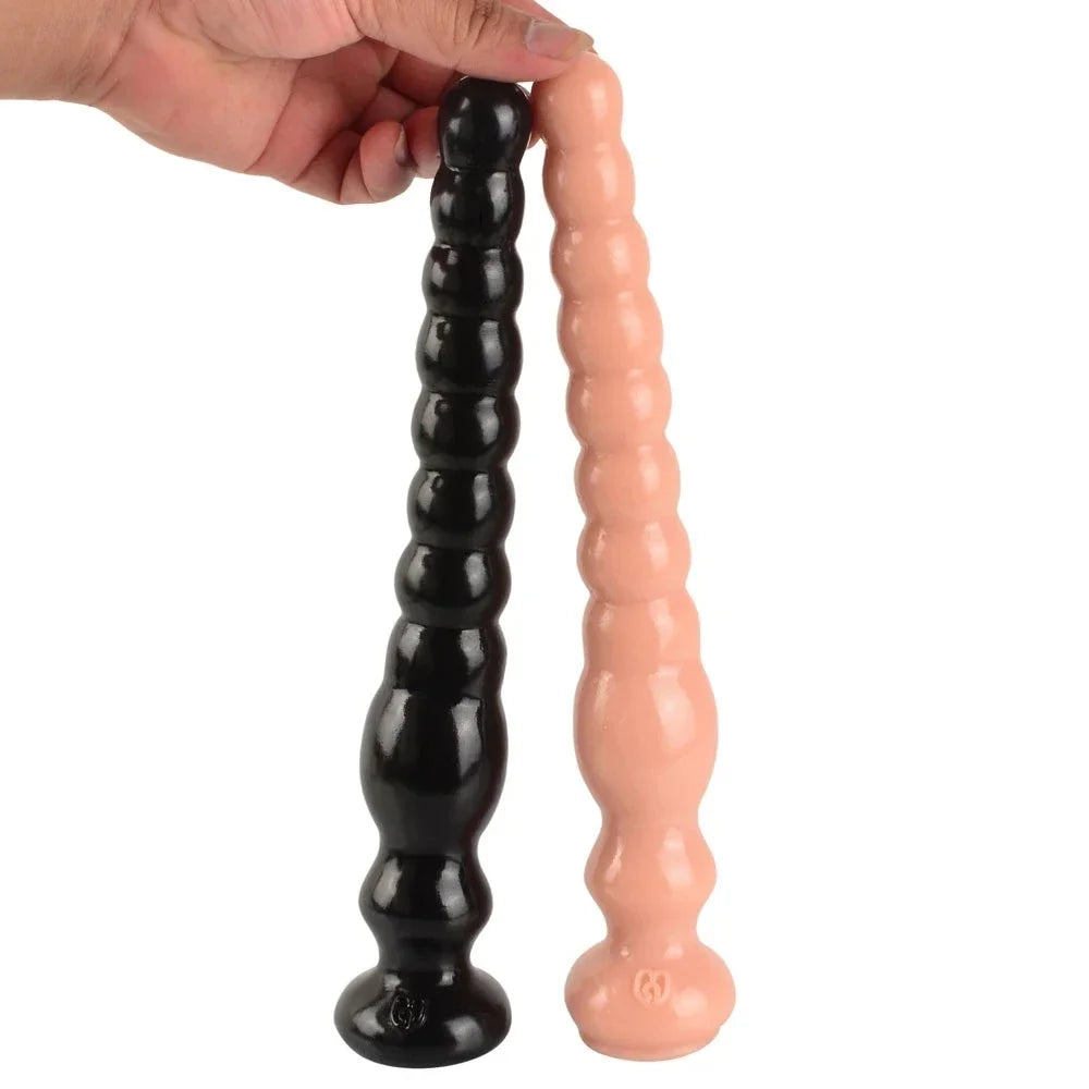 Long Anal Plug With Suction Cup Butt Plug Large Dildo Anus Backyard Masturbation
