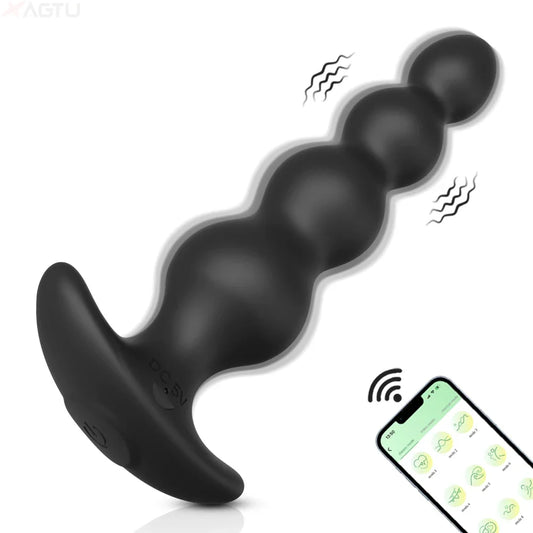 Wireless Remote Butt Plug Vibrating Adult Sex Toys for Women Male Gay