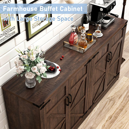 QiaoShiRen Farmhouse Sideboard Cabinet