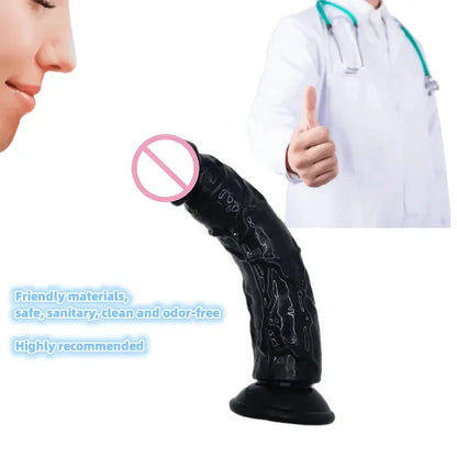 Realistic G-Spot Jelly Dildo Silicone Penis with Suction Cup