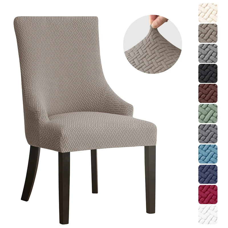 Yupartex Stretch Chair Cover - Jacquard Spandex Slipcover