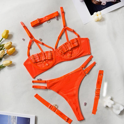 Sexy Lingerie Naked Women Without Censorship 5-Piece Sexy Costume