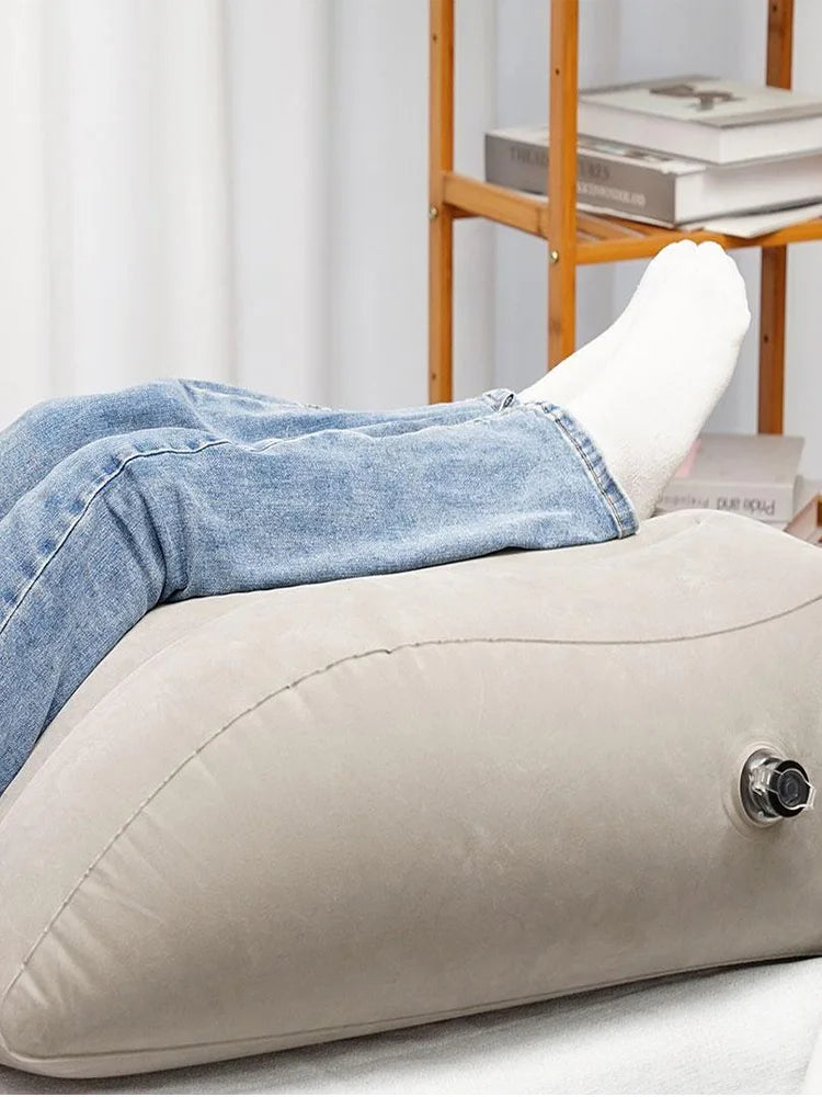Inflatable Leg Pillow Wedge Pillow Knee Cushion For Travel