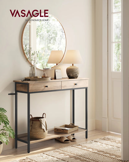 VASAGLE Industrial Console Table