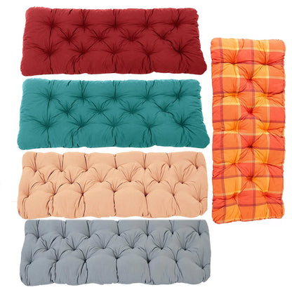 Memory Foam Garden Bench Cushion - Cotton Filled Rectangle
