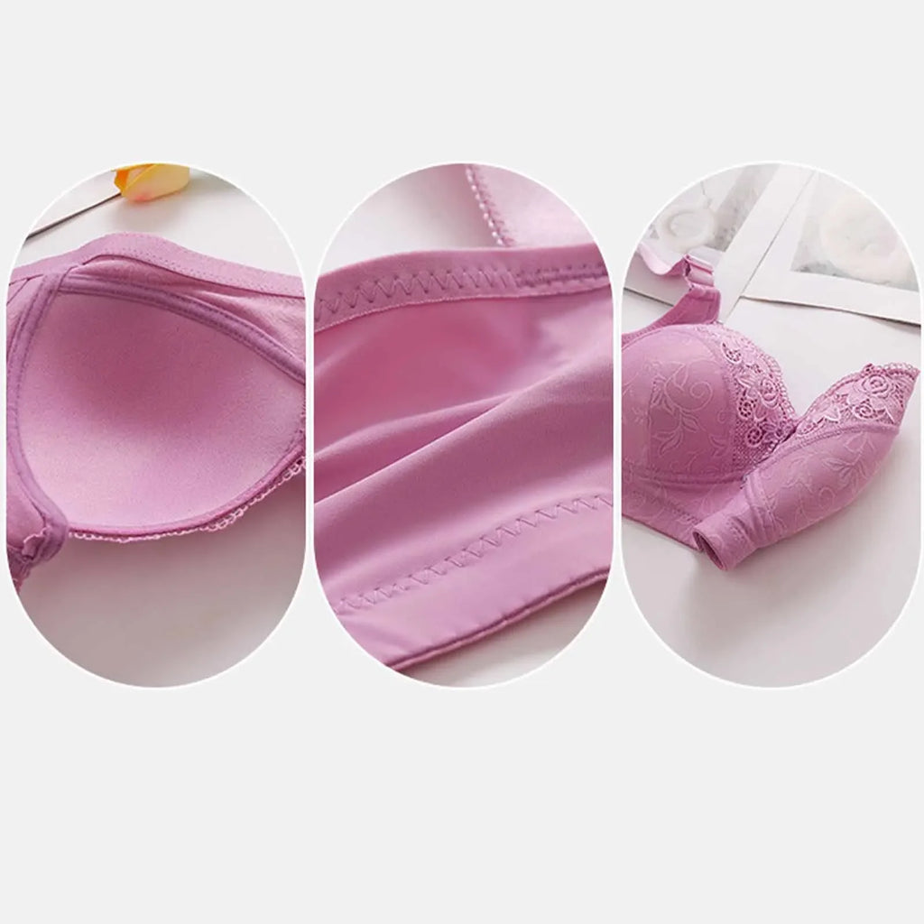 Sexy Lace Seamless Large Size Women's Sports Bra
